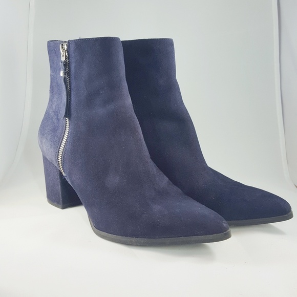 MICHAEL Michael Kors Shoes - Michael Michael Kors Blue Suede Dawson Boots 9